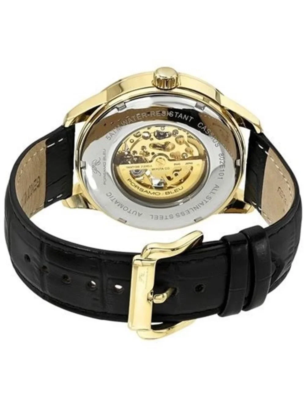 NWT Porsamo Bleu Cassius Automatic Black Dial Men's Watch